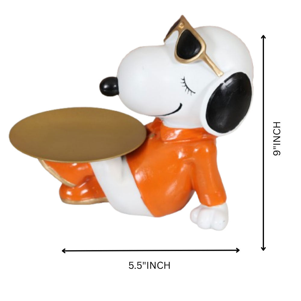 MAARK STATUE RELAXING DOG/SITTING DOG EH