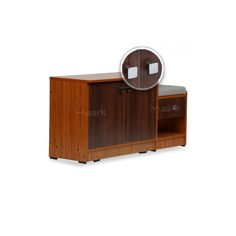 MAARK OLIVE SHOE RACK WITH SEATING