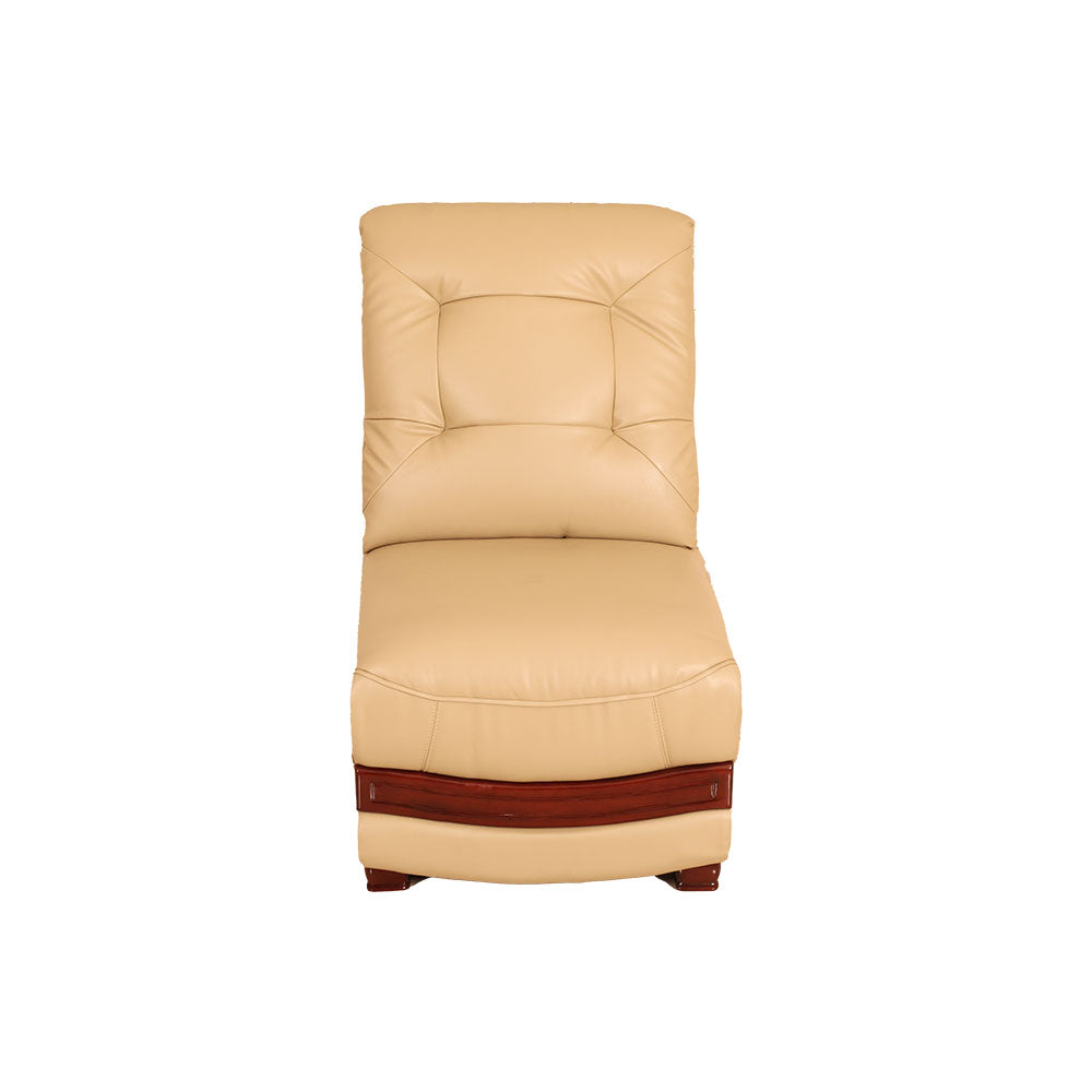 MAARK LEATHERETTE CORNER SOFA 5 SEATER DOMINGO MOCHA COLOUR HT