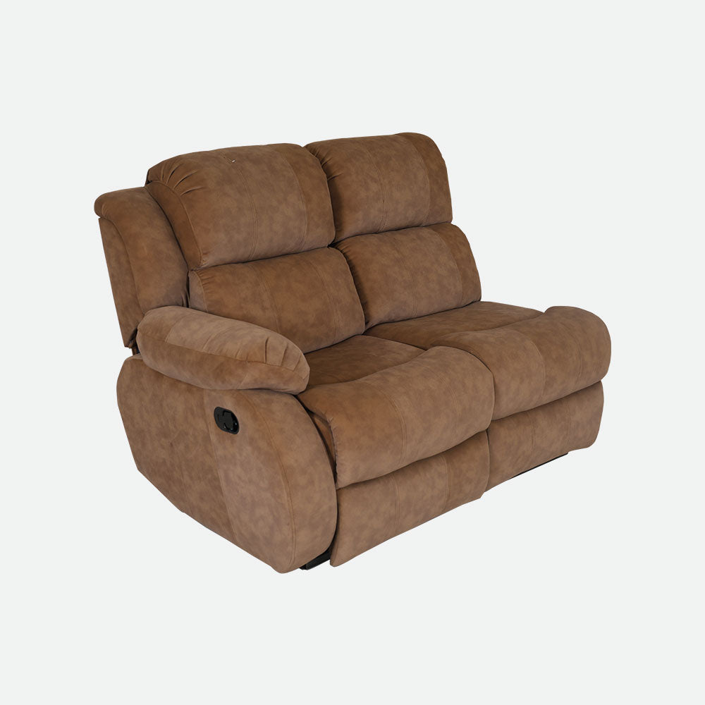MAARK CORNER MANUAL RECLINER FABRIC SOFA 5 SEATER WITH DIWAN F211