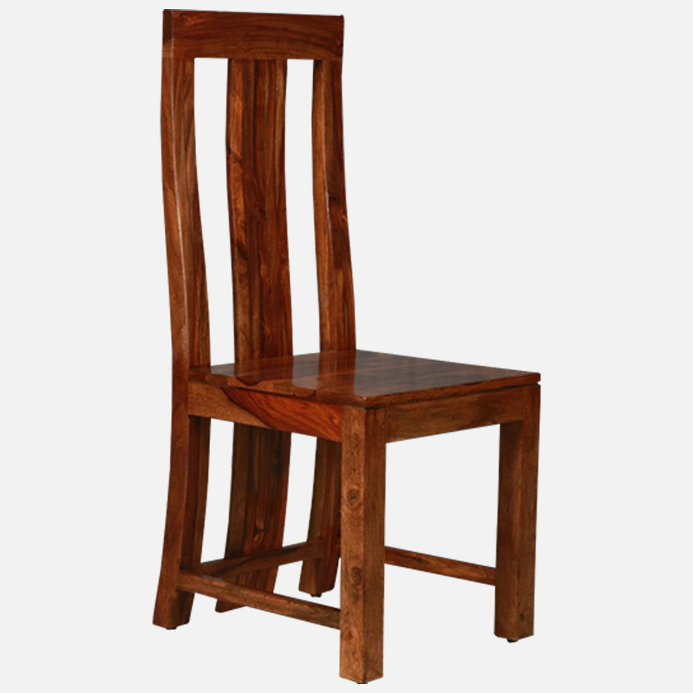 MAARK SHEESHAM WOOD 4 SEATER DINING SET (3.75*3.75) 1170 NATURAL FINISH SV