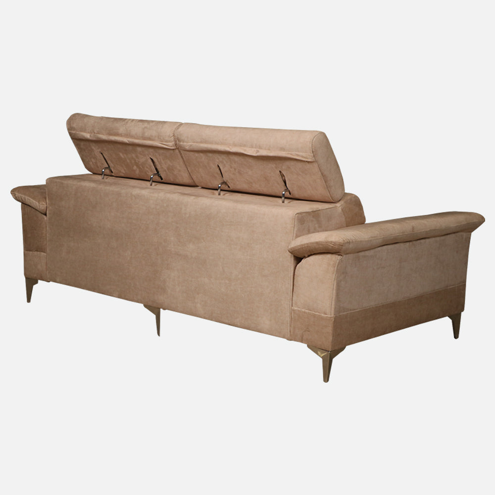 MAARK FABRIC TWO SEATER SOFA ROYCE HALF WHITE COLOUR