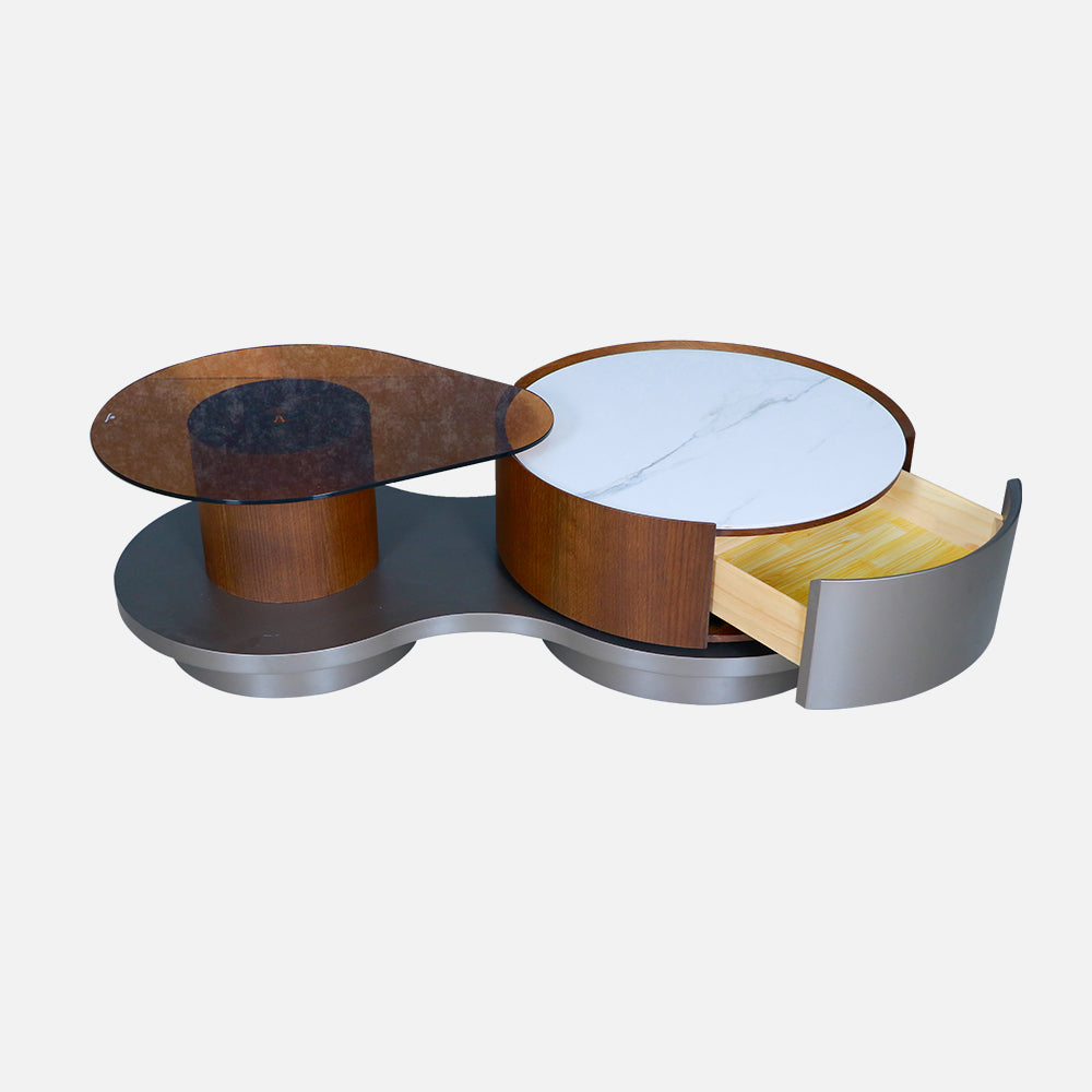 MAARK GLASS TOP COFFEE TABLE CT-2112 HT