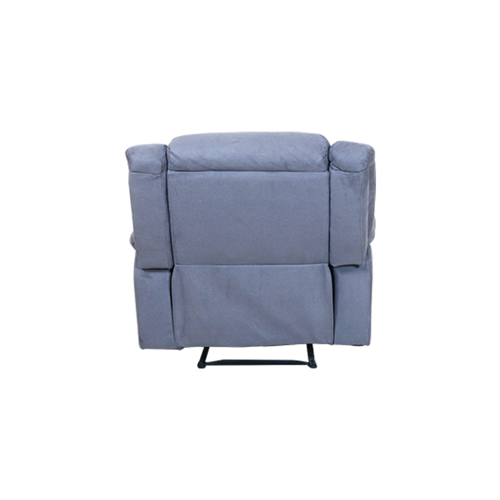 MAARK MANUAL RECLINER FABRIC SOFA SINGLE SEATER 1840 GRAY COLOUR HT