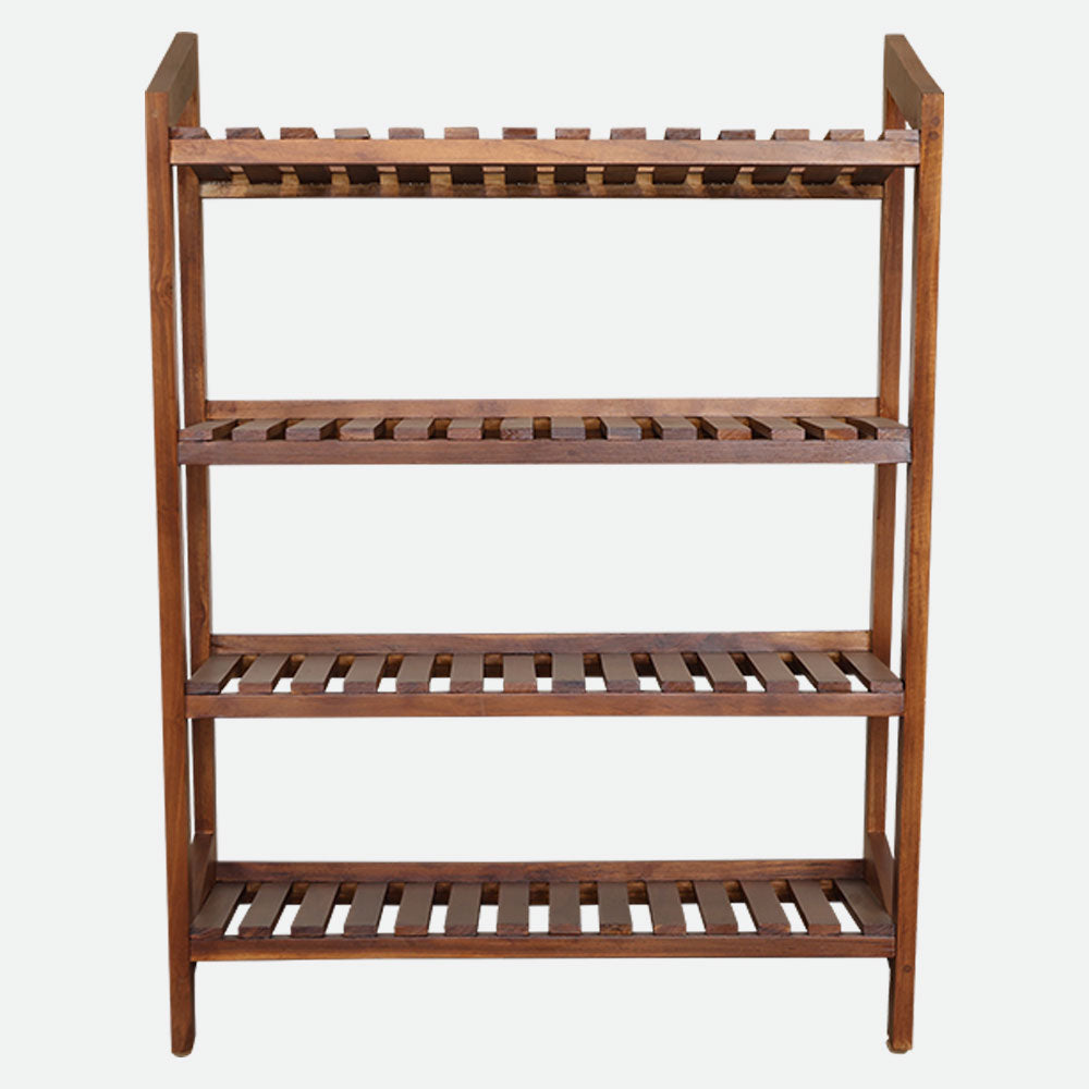 MAARK WOODEN CORNER STAND 4 LAYER 3 FEET VMG