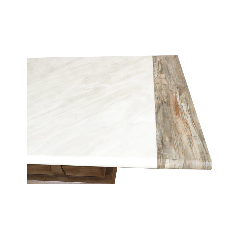 MAARK MARBLE TOP 6 SEATER DINING SET 1102-6145 HT