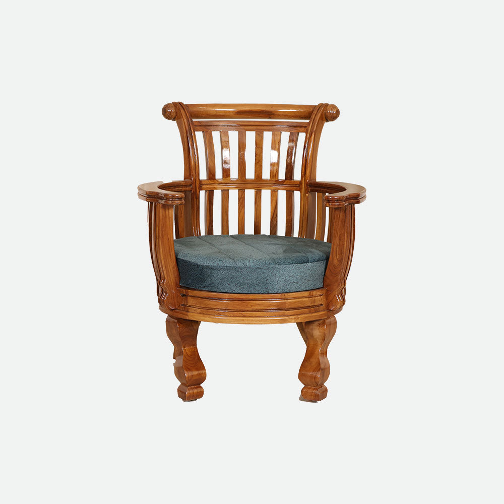 MAARK WOODEN SOFA SET (3+1+1) S-37 WCF