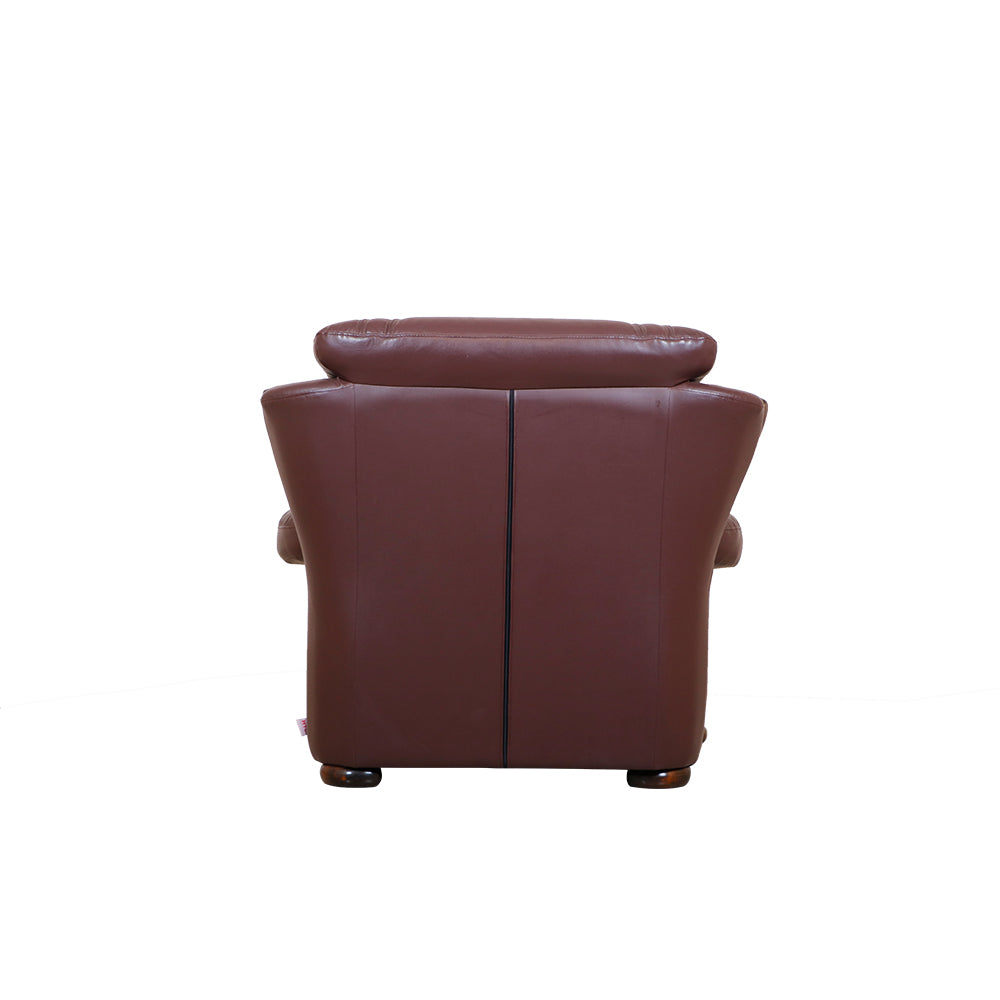 MAARK LEATHERETTE SOFA SET (3+1+1) DION MAROON COLOUR HT