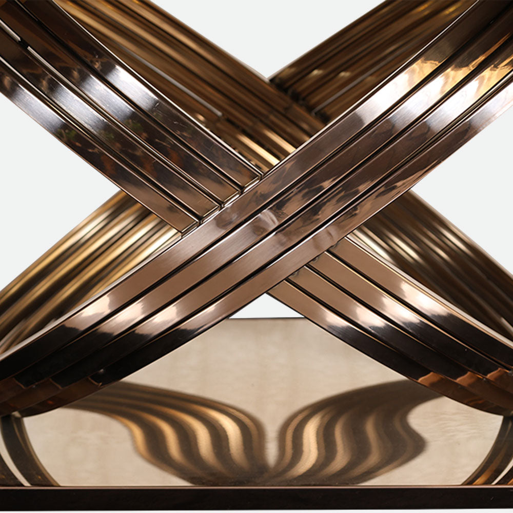 MAARK MARBLE TOP COFFEE TABLE CTM-W42 HT