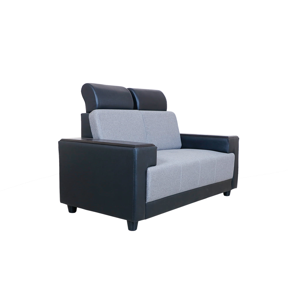 MAARK FABRIC SOFA SET (3+2+2+SETTY) INDROYAL GRAY COLOUR