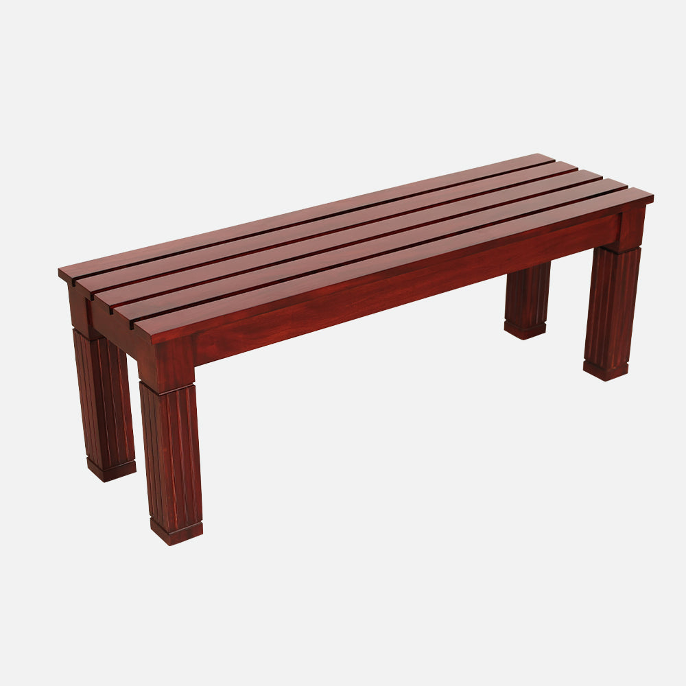 MAARK MARBLE TOP 4 SEATER DINING SET 5*3 (1+2+BENCH) OREGON TT