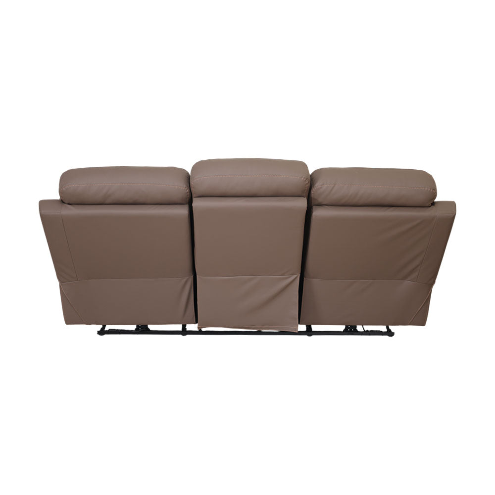 MAARK MOTORIZED RECLINER LEATHER SOFA SET (3R+2R+1R) 1406-CAMEL HT