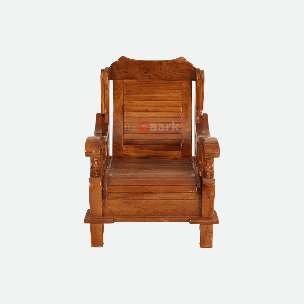 MAARK WOODEN SOFA SET (3+1+1) S-43-DRG WCF