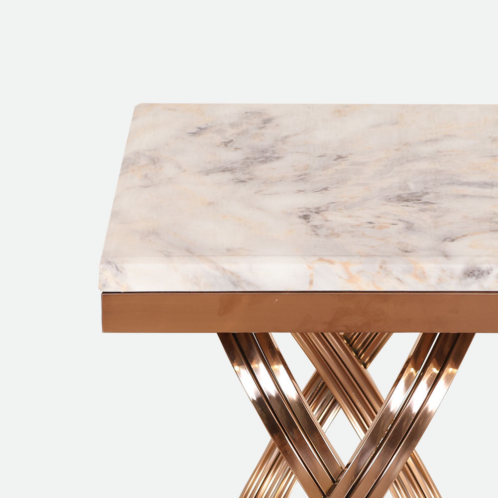 MAARK MARBLE TOP COFFEE TABLE T032-SML HT