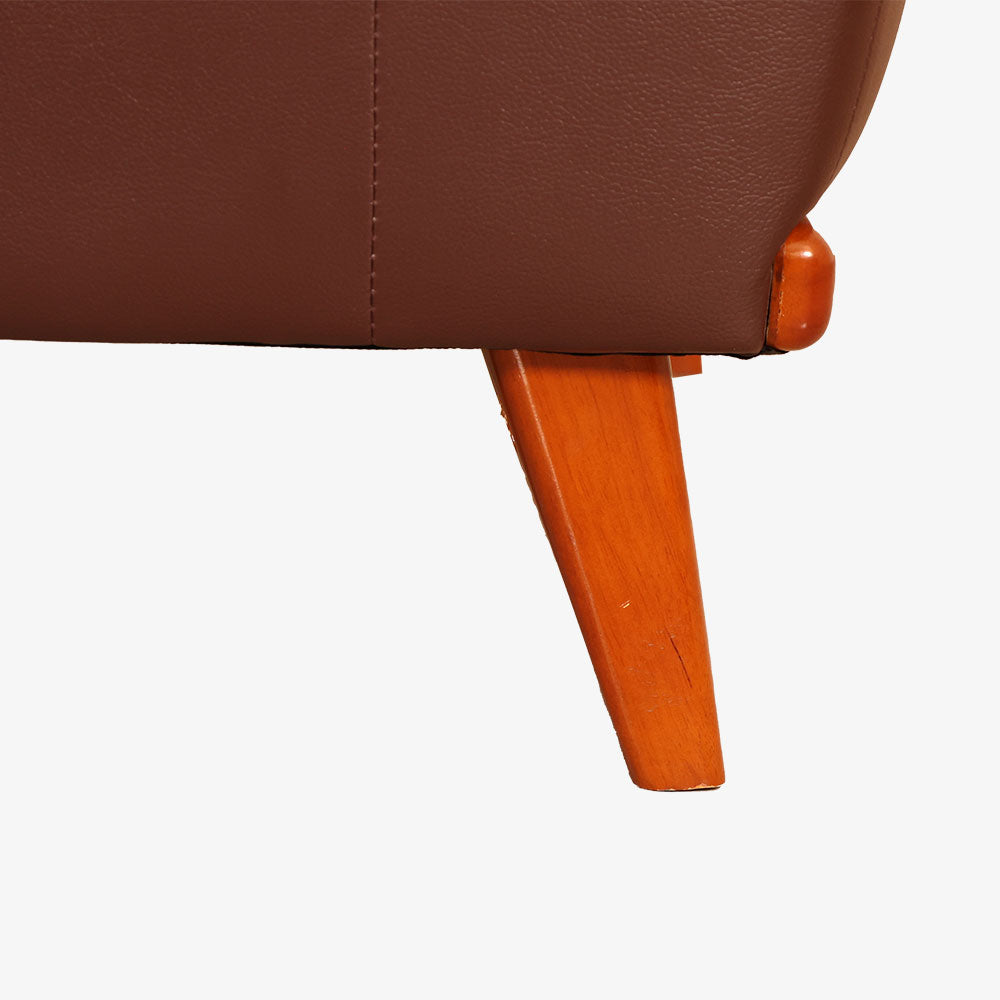 MAARK LEATHERETTE SOFA SET (3+1+1) CERMAI CHARCOAL COLOUR HT