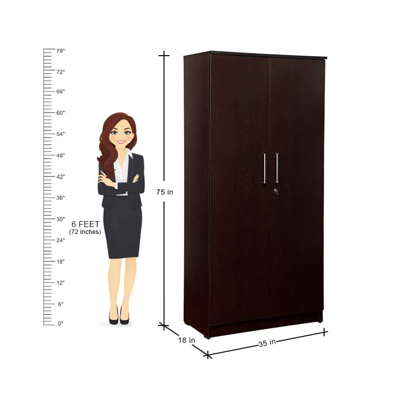 MAARK 2 DOOR WARDROBE PL STANDARD