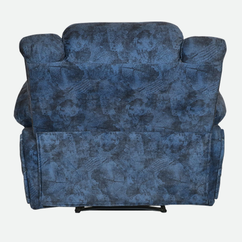 MAARK MANUAL RECLINER FABRIC SOFA SINGLE SEATER PISTHA BLUE COLOUR
