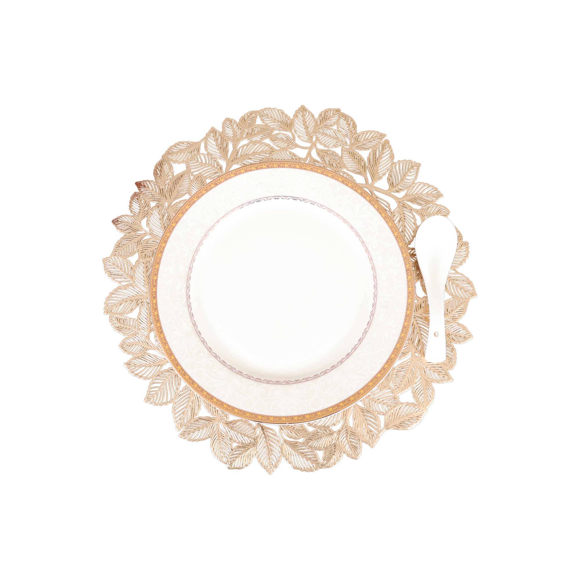 MAARK LEATHER PLACE MAT ROUND @18% CC