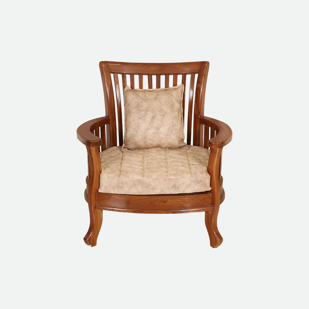 MAARK WOODEN SOFA SET (3+1+1) S-45 WCF