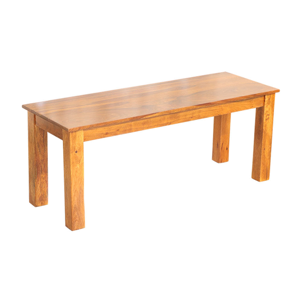 MAARK SHEESHAM WOOD 6SEATER DINING SET (5.25*3) 1105 NATURAL FINISH SV