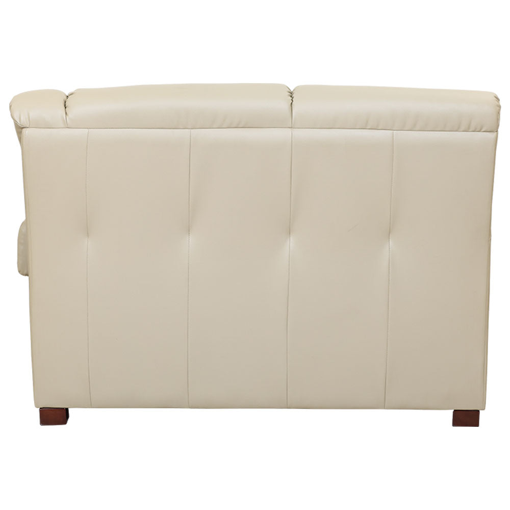 MAARK LEATHERETTE CORNER SOFA 5 SEATER DEMOS MOCHA COLOUR HT