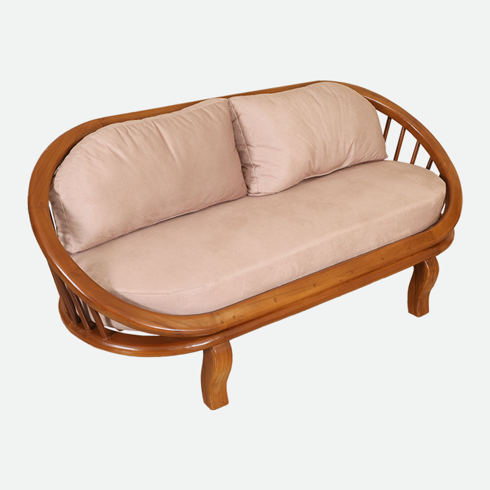 MAARK WOODEN SOFA SET (3+1+1) ROUND CRASI SUF