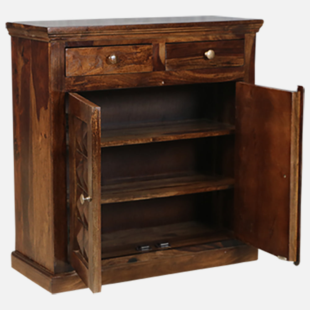 MAARK SHEESHAM WOOD SHOE RACK 6226 STONE FINISH SV