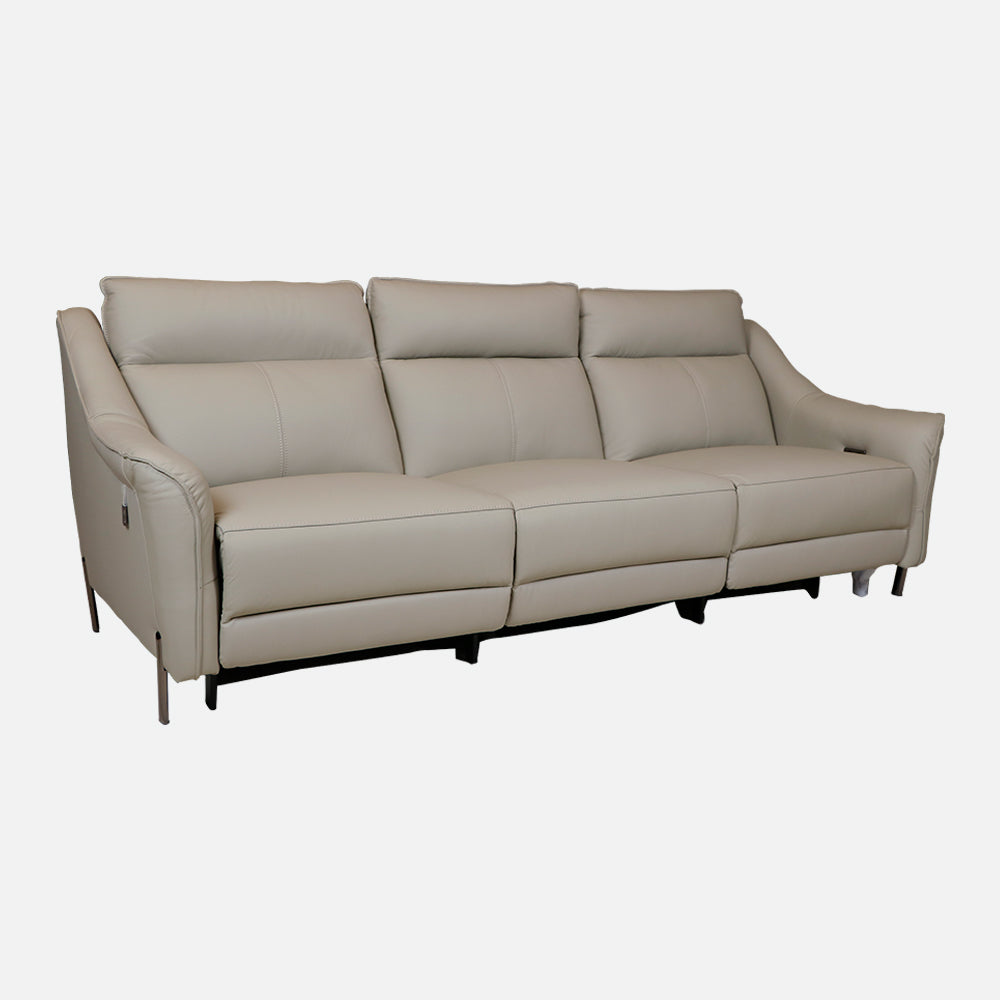 MAARK LEATHER SOFA SET (3+2) 2327 L.GRAY COLOUR HT