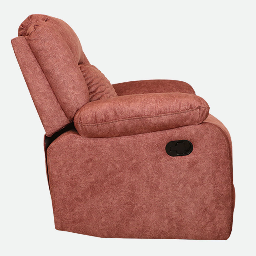 MAARK MANUAL RECLINER FABRIC SOFA SINGLE SEATER WAVE