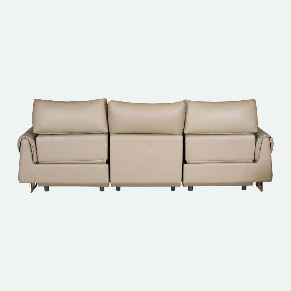 MAARK MOTORIZED RECLINER LEATHER SOFA SET (3R+2R) 2263 CAPPUCINO COLOUR HT