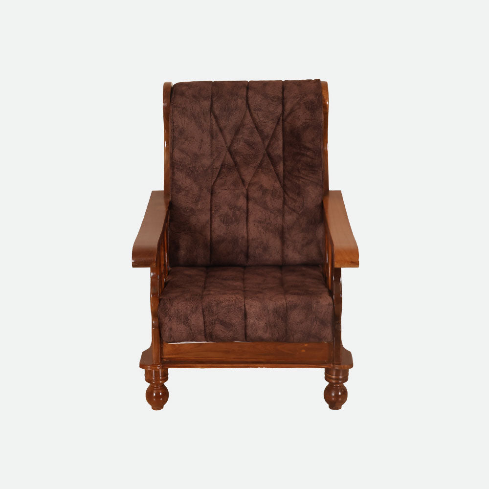 MAARK WOODEN SOFA SET (3+1+1) S-17 WCF