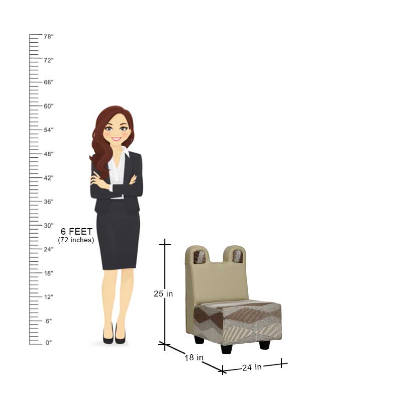 MAARK KIDS SOFA BROWN COLOUR