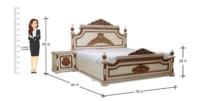 MAARK KING SIZE BED MAHARANI TD