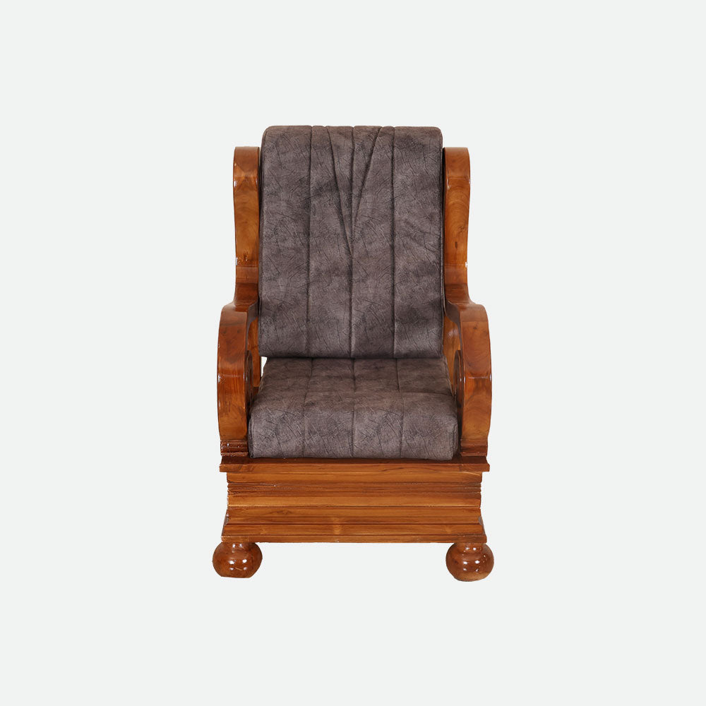 MAARK WOODEN SOFA SET (3+1+1) S-43 WCF