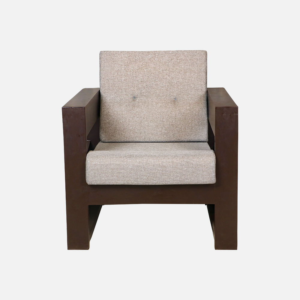 MAARK WOODEN SOFA SET (3+1+1) GAMA WALNUT COLOUR