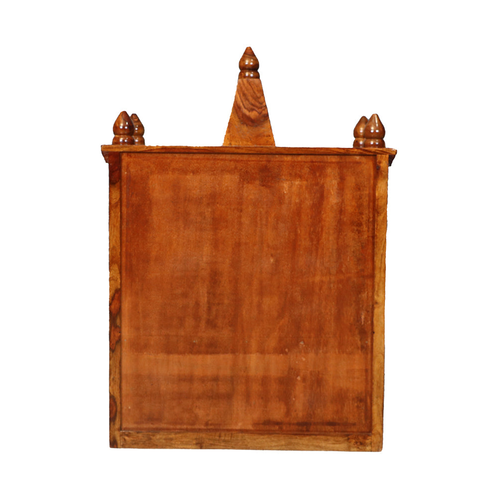 MAARK SHEESHAM WOOD POOJA RACK 1013 NATURAL FINISH SV