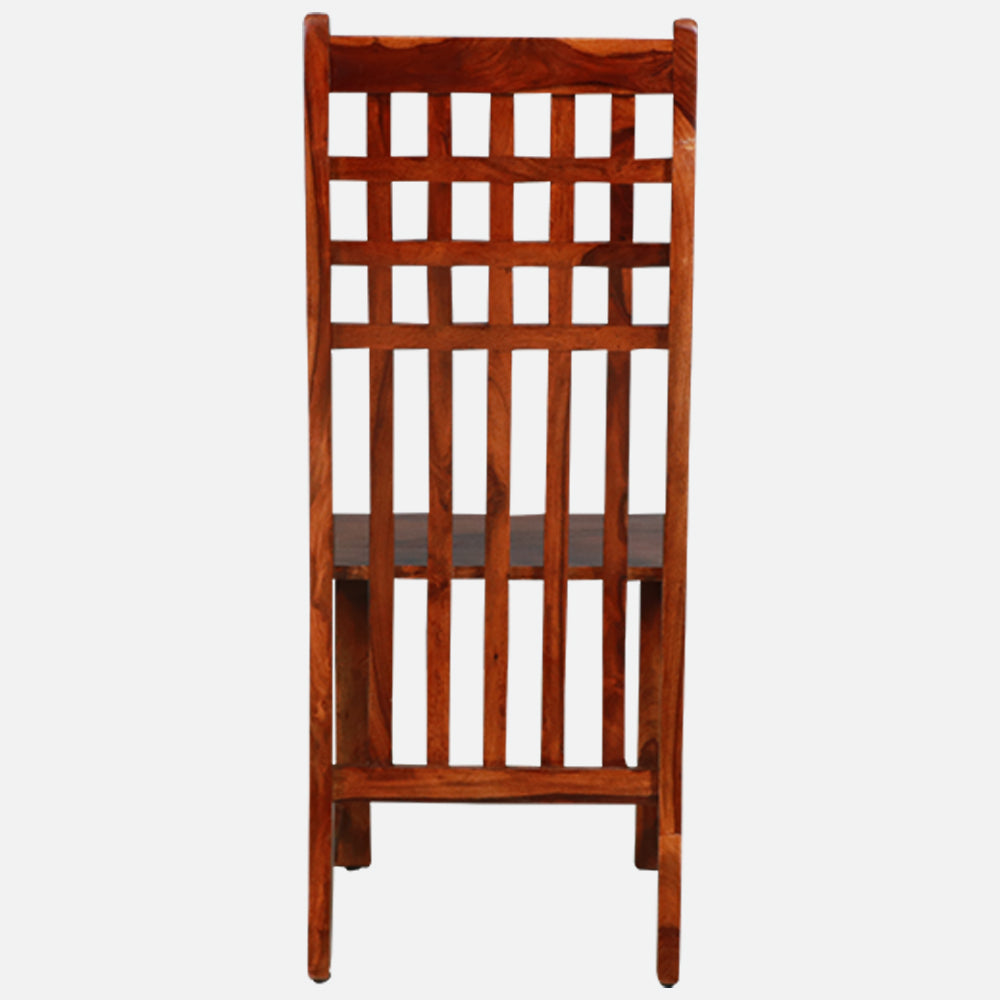 MAARK SHEESHAM WOOD 4 SEATER DINING SET (3.75*2.5) 1120 NATURAL FINISH SV