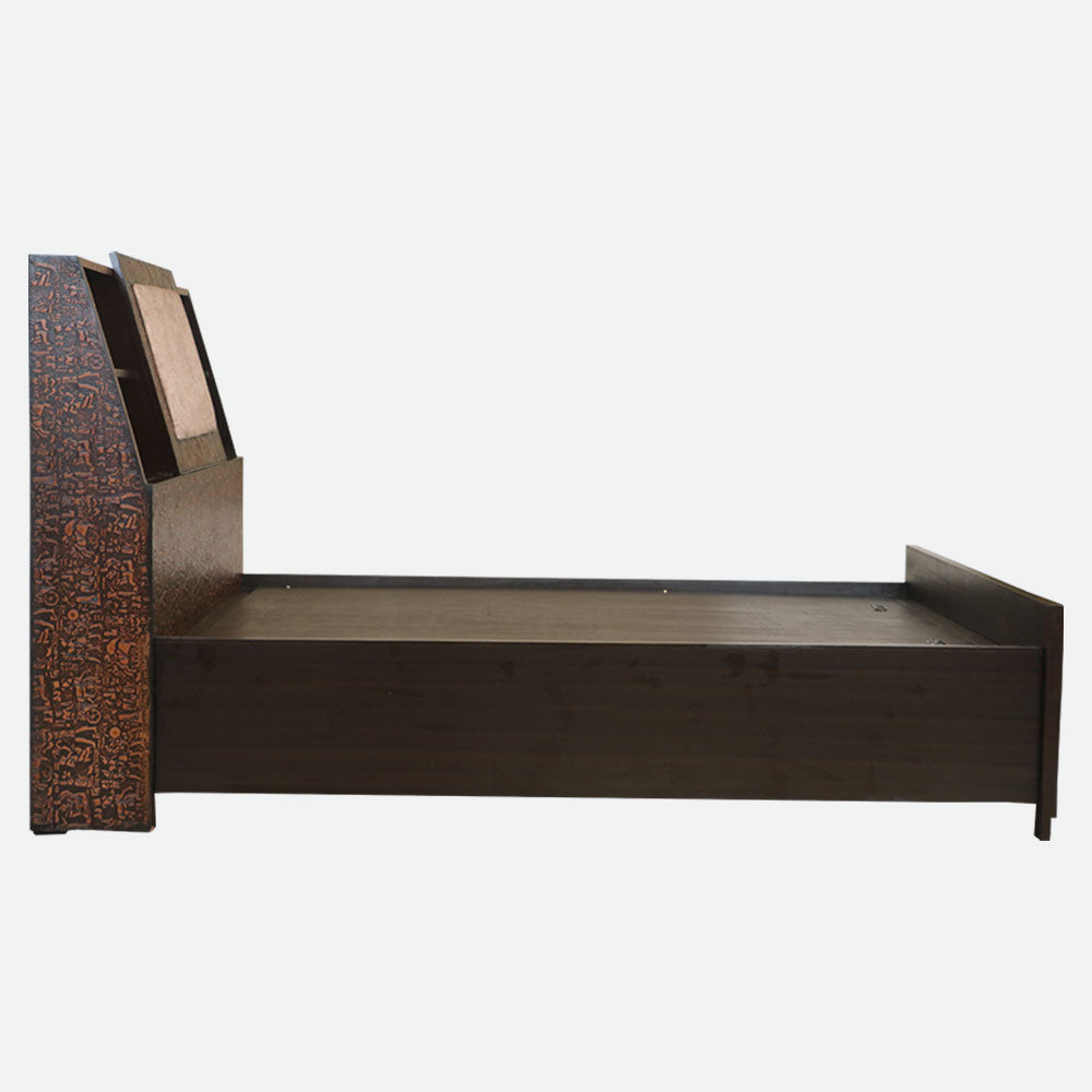 MAARK DOUBLE BED WITH CUSHION STORAGE  (4*6.25) MAESTRO CUSTOMIZED