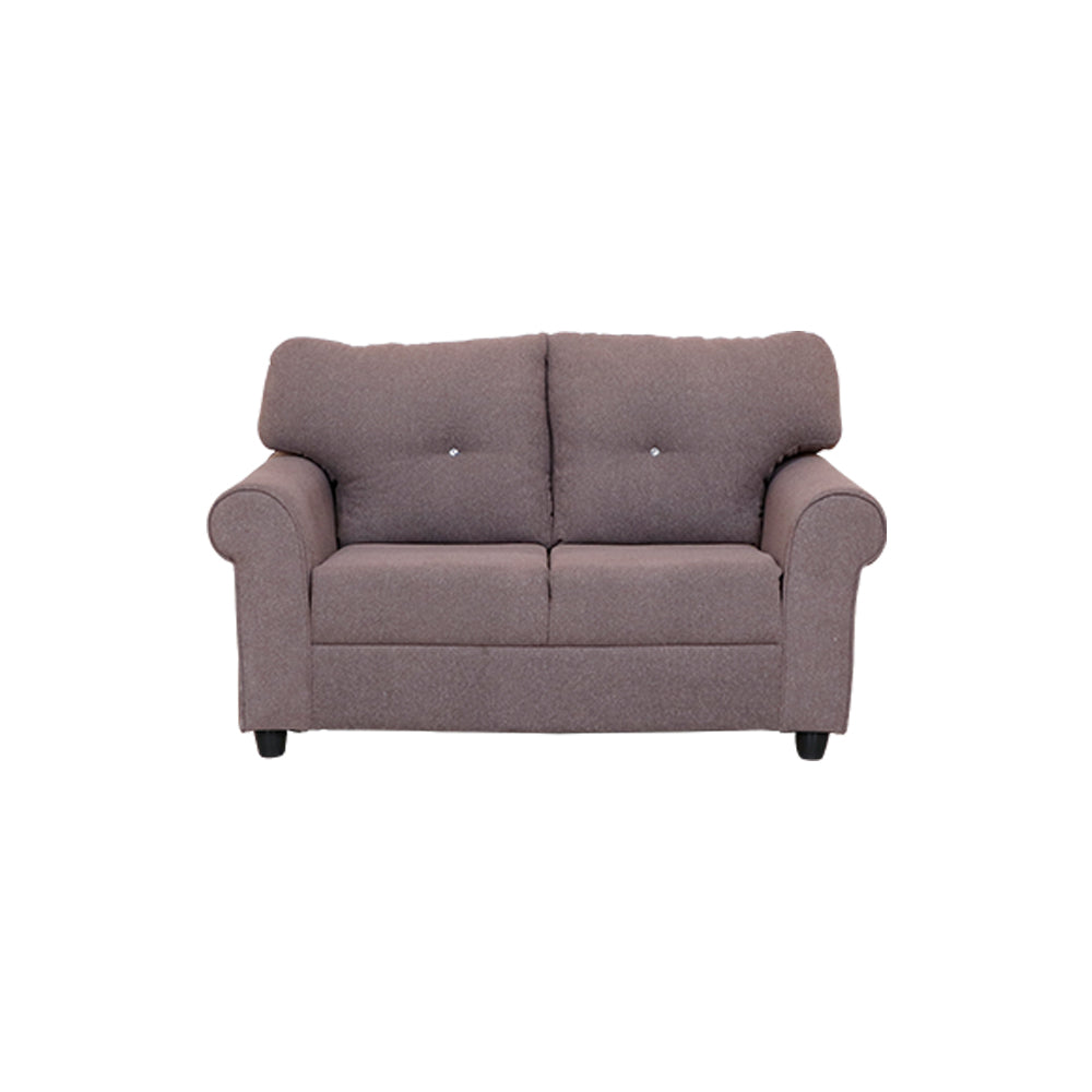 MAARK FABRIC TWO SEATER SOFA LINGA BROWN COLOUR