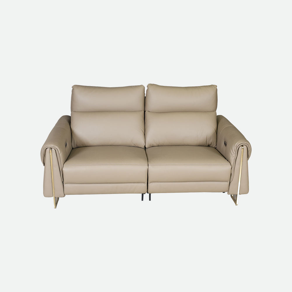 MAARK MOTORIZED RECLINER LEATHER SOFA SET (3R+2R) 2263 CAPPUCINO COLOUR HT