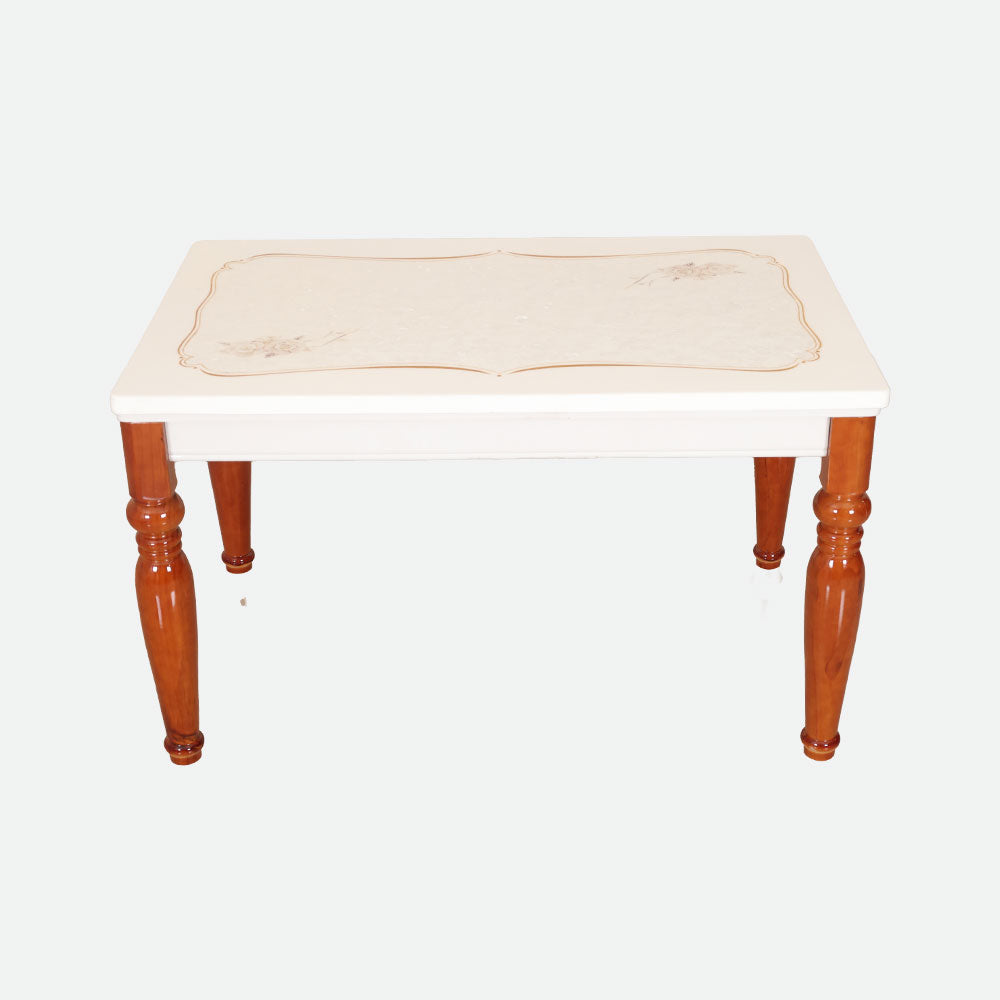 MAARK MARBLE TOP 4 SEATER DINING SET 12 519 H16 HT