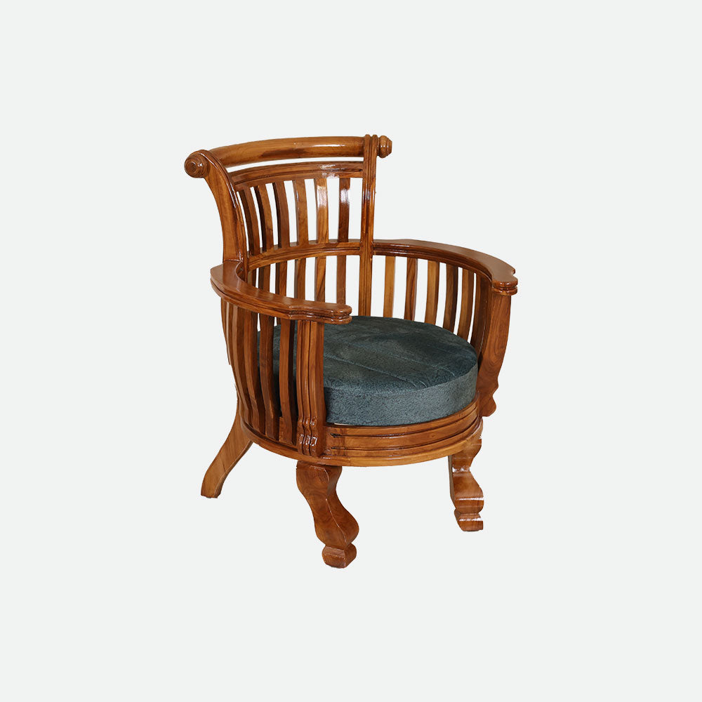 MAARK WOODEN SOFA SET (3+1+1) S-37 WCF