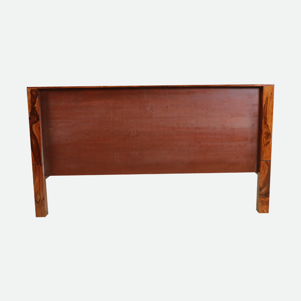 MAARK SHEESHAM WOOD KING SIZE BED (6*6.5) 3050 NATURAL FINISH SV