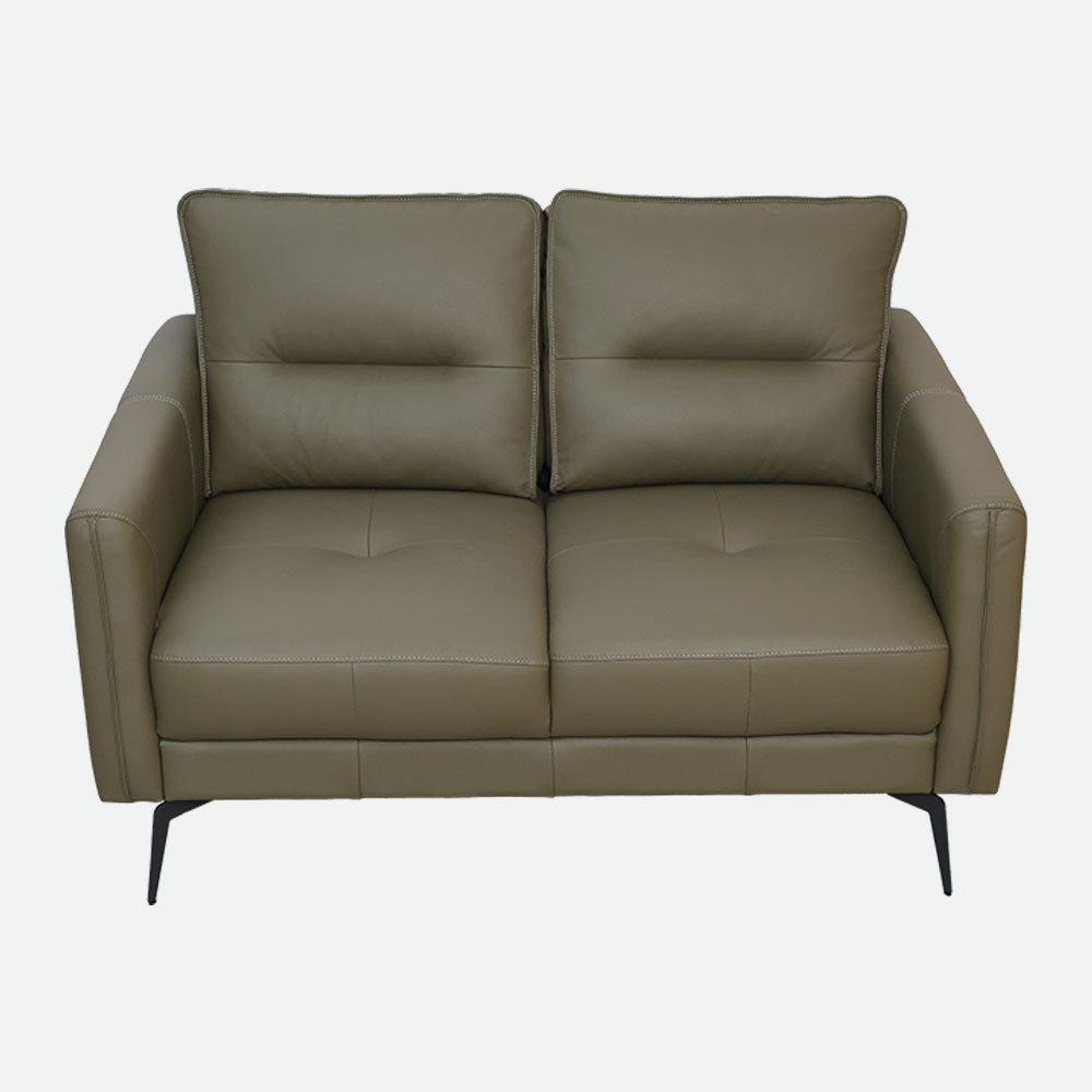 MAARK LEATHER SOFA SET (3+2) 6041 OLIVE GREEN ML