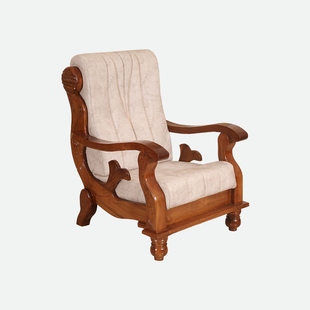 MAARK WOODEN SOFA SET (3+1+1) S-41 WCF