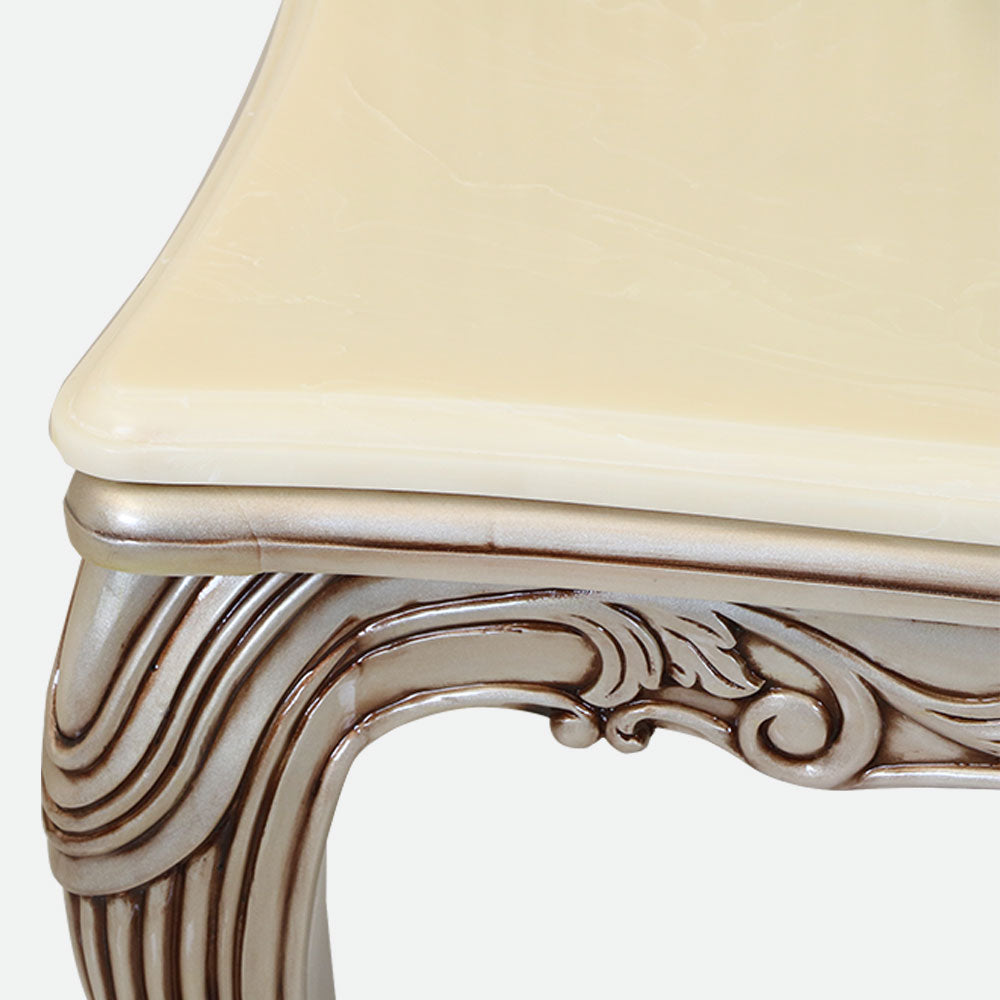 MAARK MARBLE TOP 6 SEATER DINING SET 6001 BF