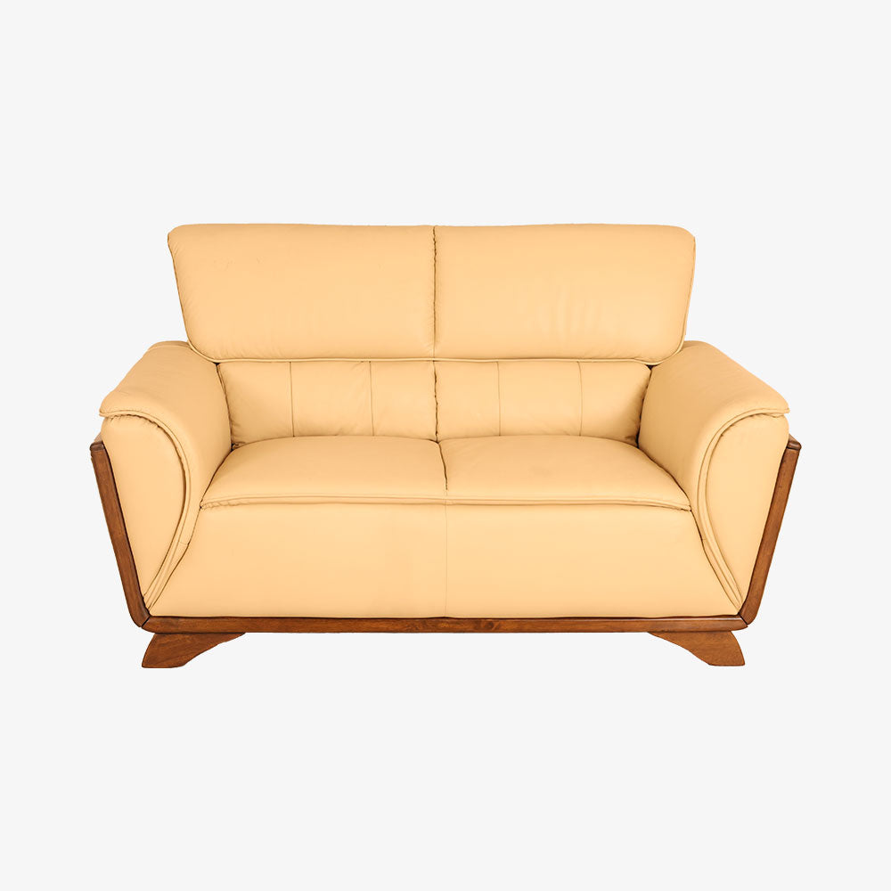 MAARK LEATHER SOFA SET (3+2) DARK MILKY HT