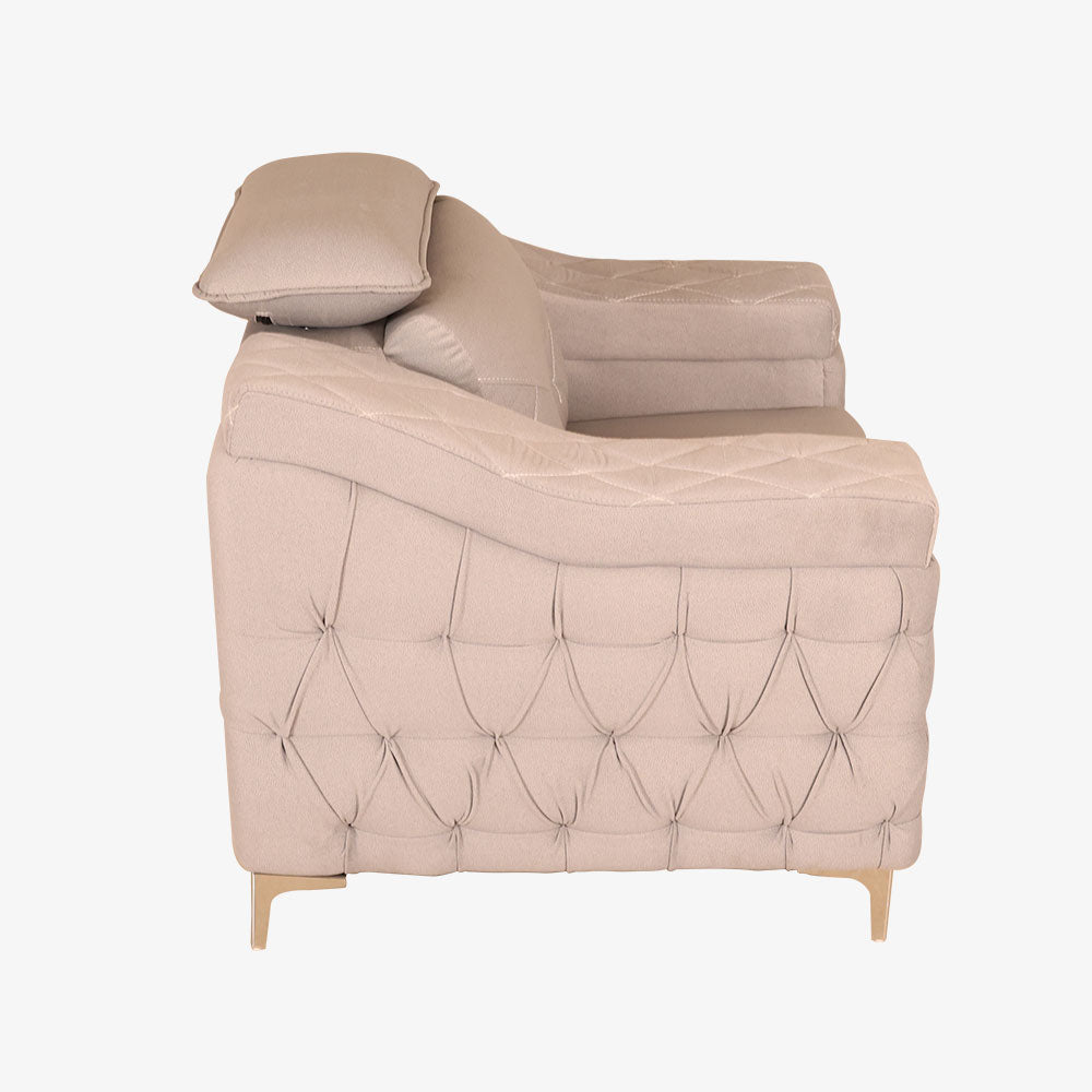 MAARK FABRIC SOFA SET (3+1+1) CAMEL BACK