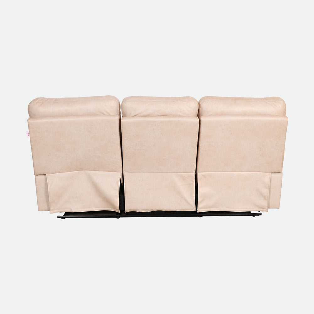 MAARK MANUAL RECLINER FABRIC SOFA SET (3R+1R+1R) S0123 WHITE COLOUR HT