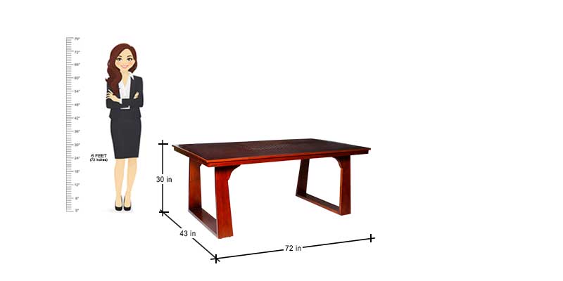 MAARK GLASS TOP 6 SEATER DINING SET 119-543 WL